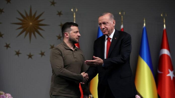 Ukrainian President Zelensky and Turkish President Erdogan joint press conference in Istanbul