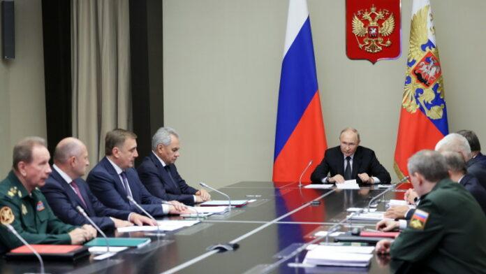 Russian President Vladimir Putin chairs meeting with members of Russia Security Council