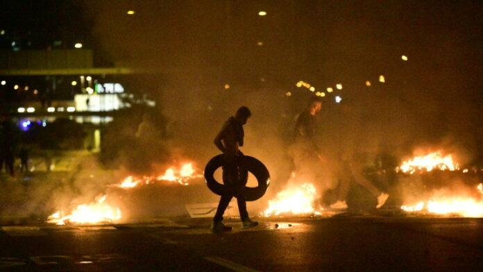 Riot in the Rosengard neighbourhood of Malmo