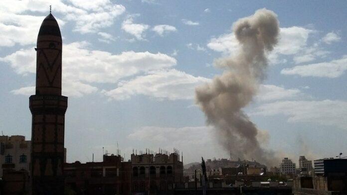 Houthi held weapon depot explosions in Sanaa